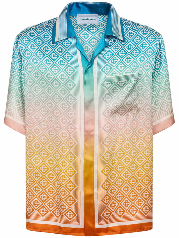 Photo: CASABLANCA Cuban Collar Silk Short Sleeve Shirt