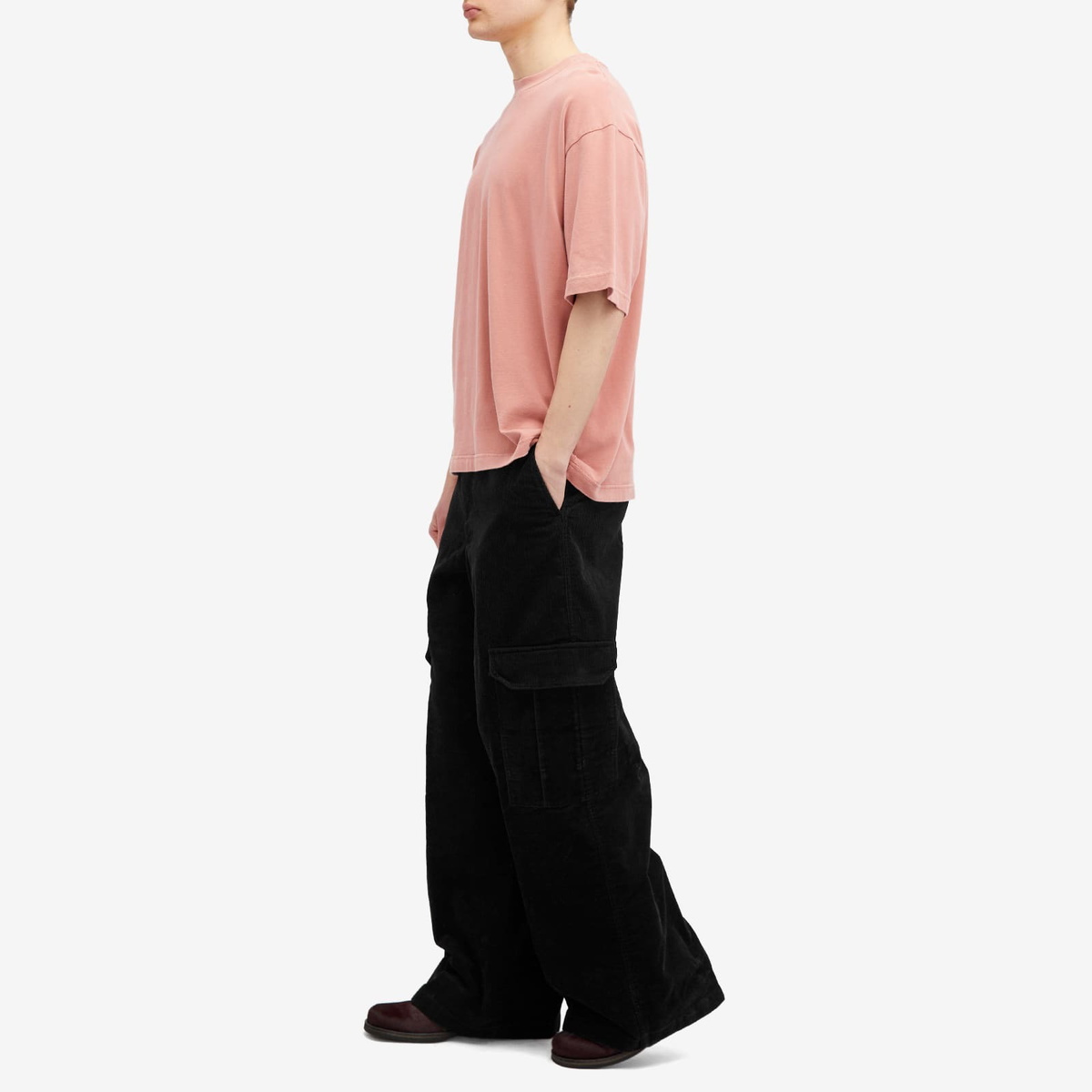 Acne Studios Men's Paroy Cord Cargo Pants in Black Acne Studios