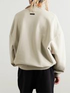 Fear of God - Flocked Cotton-Jersey Sweatshirt - Neutrals