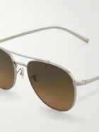 Oliver Peoples - Rivetti Aviator-Style Titanium Sunglasses