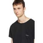 Second/Layer Black Logo Pocket T-Shirt