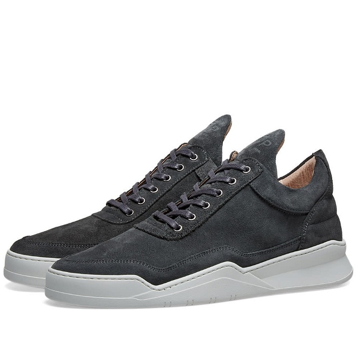 Photo: Filling Pieces Low Top Ghost Suede Sneaker