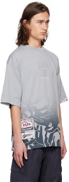 AAPE by A Bathing Ape Gray Embossed T-Shirt