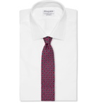 E.MARINELLA - 8.5cm Printed Silk-Twill Tie - Pink