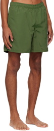 Stüssy Green Curly S Swim Shorts