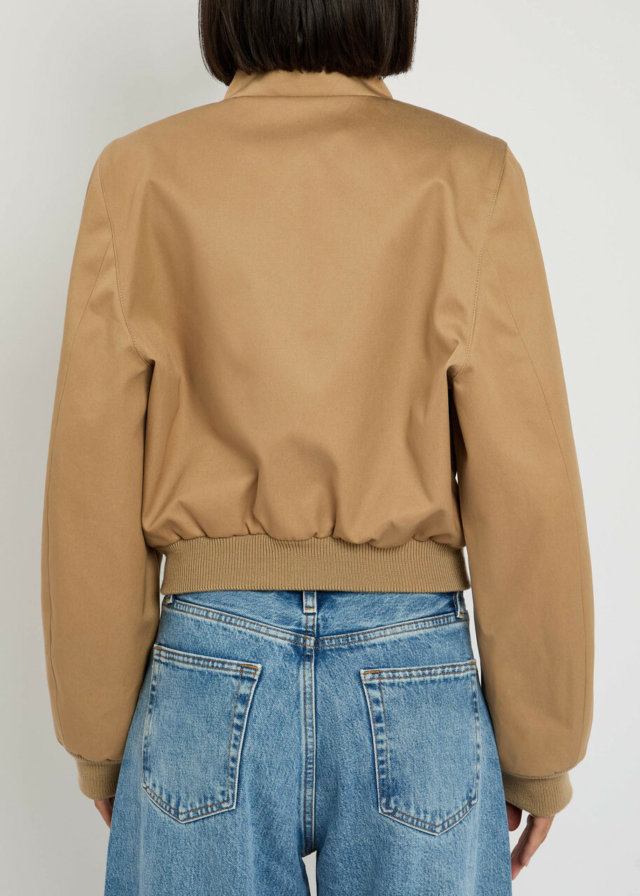 Frame The Harrington Cotton Jacket Camel