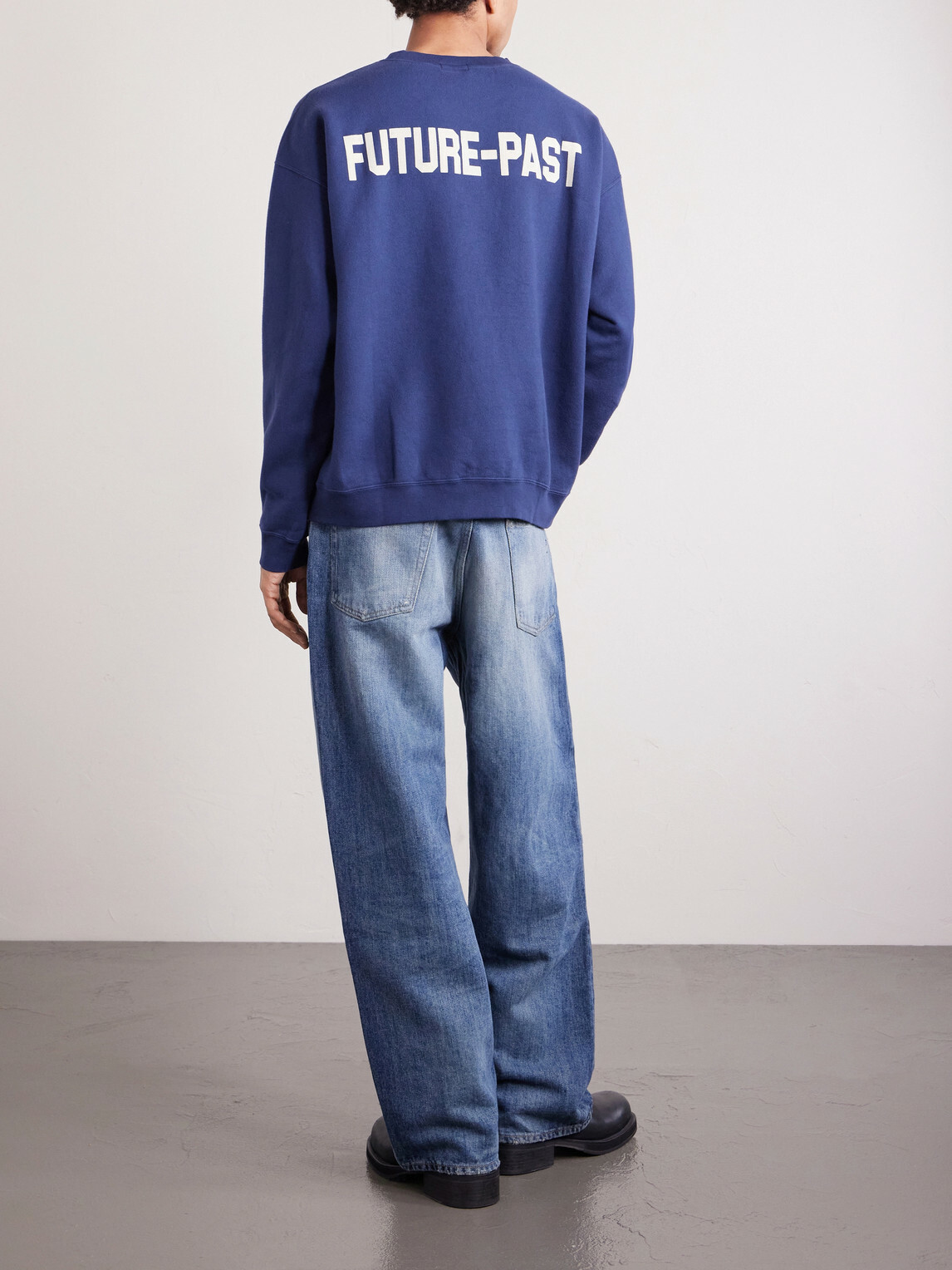 Human Made - Logo-Print Cotton-Jersey Sweatshirt - Blue