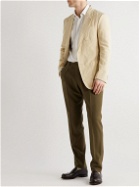 Tod's - Garment-Dyed Cotton and Linen-Blend Twill Blazer - Neutrals