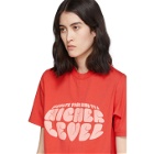 Martine Rose Red Front Seam Lacksley T-Shirt