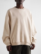 KAPITAL - Patchwork Cotton-Jersey Sweatshirt - Neutrals