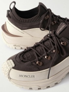Moncler - Trailgrip Lite 3 Rubber-Trimmed Nubuck and Brushed-Suede Sneakers - Brown