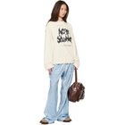 Acne Studios Blue Casual Printed Trousers