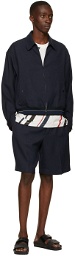 3.1 Phillip Lim Navy Bowler Jacket