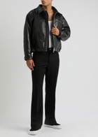 Second Layer Barras Leather Jacket Black