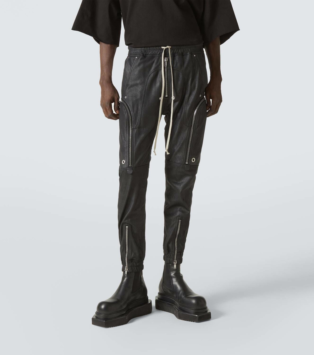 Rick Owens Bauhaus leather cargo pants Rick Owens