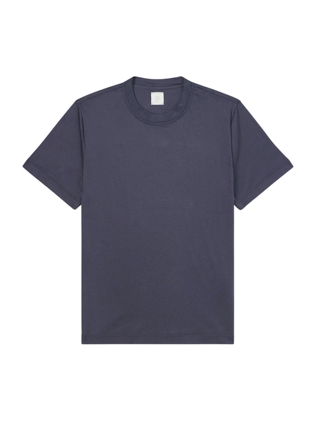 Photo: Eleventy - Cotton and Modal-Blend Jersey T-Shirt - Gray