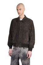 Salvatore Santoro Bomber Jacket In Brown Leather