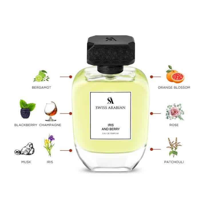 Swiss Arabian Unisex Iris And Berry EDP Spray 3.38 oz Fragrances 6295124046612