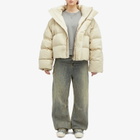 Entire Studios Women's Puffer Jacket in Off White