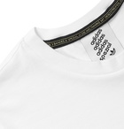 adidas Consortium - SPEZIAL Appliquéd Logo-Print Cotton-Blend Jersey T-Shirt - White