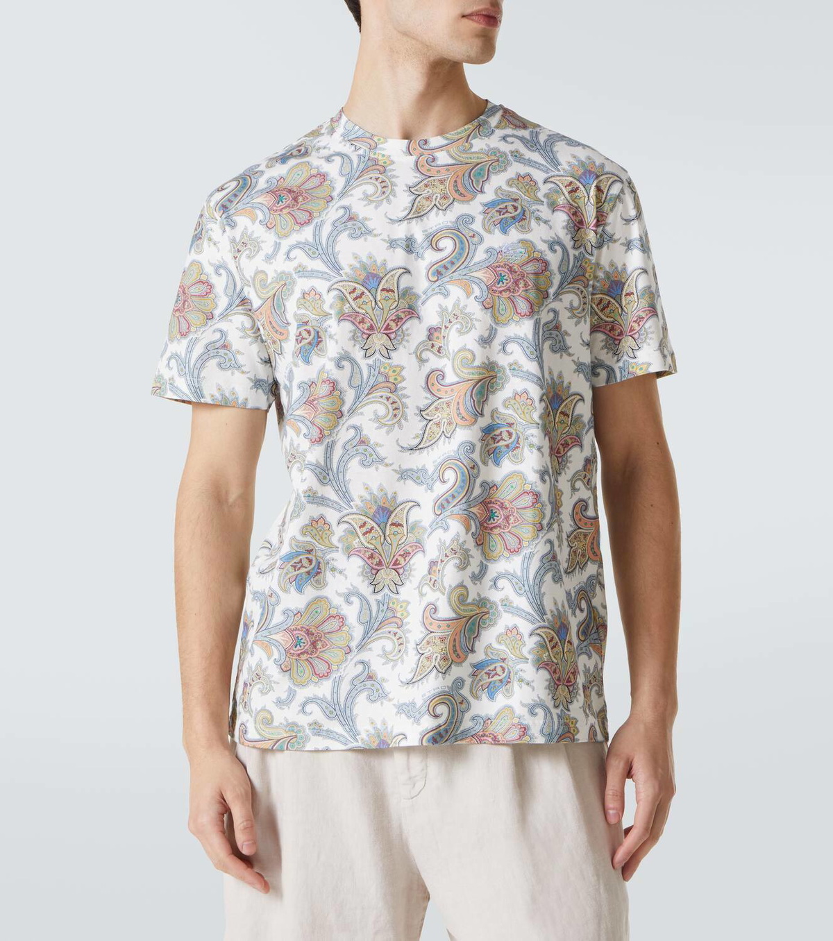 Etro Paisley cotton jersey T-shirt
