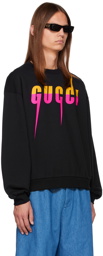 Gucci Black Printed Sweatshirt