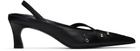 Justine Clenquet Black Joy Slingback Heels