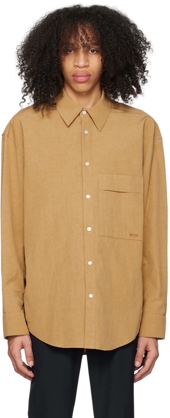 Wooyoungmi Brown Button-Down Shirt Wooyoungmi