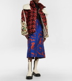 Moncler Genius - 2 Moncler 1952 floral jacquard midi skirt
