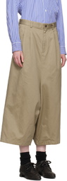 Comme des Garçons Comme des Garçons Khaki Cotton Twill Garment Washed Trousers