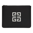 Givenchy Black Large 4G Zipped Pouch