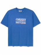 Cherry Los Angeles - Logo-Print Cotton-Jersey T-Shirt - Blue