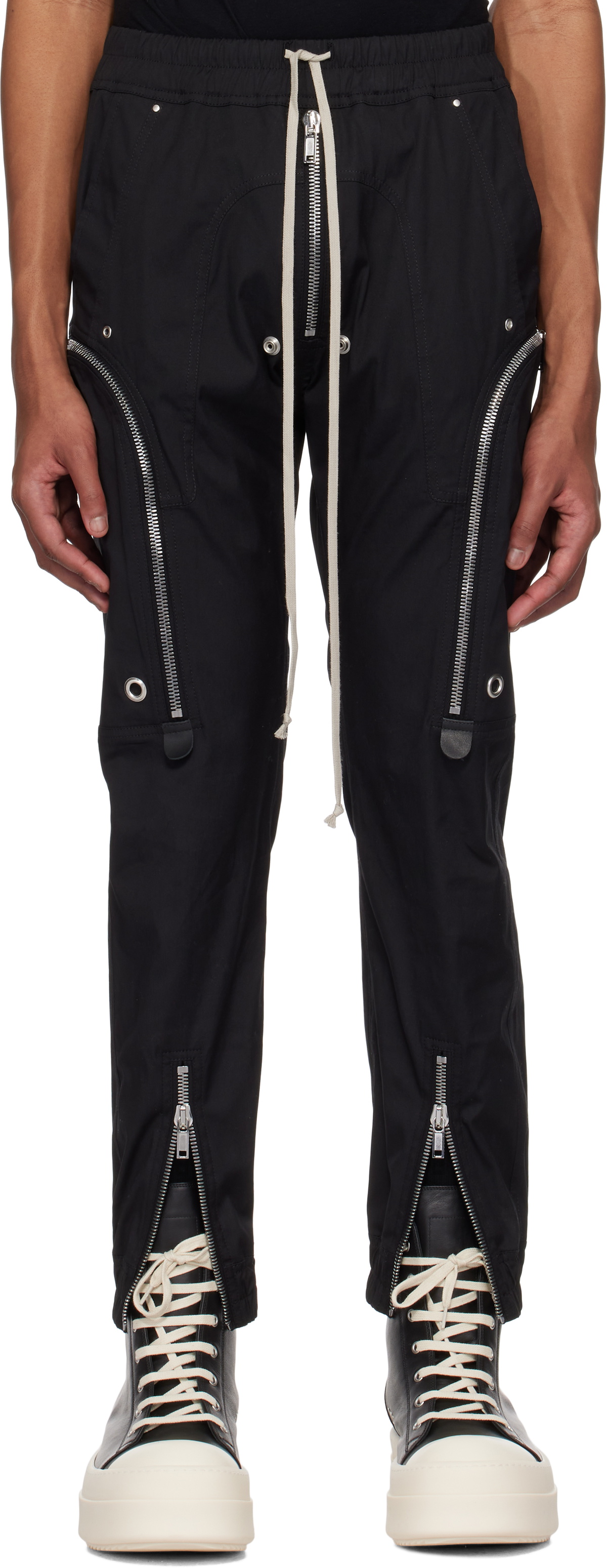 Rick Owens Black Hollywood Bauhaus Cargo Pants Rick Owens