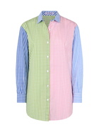 MC2 Saint Barth Woman Cotton Shirt Brigitte With Multicolor Vichy Print And Saint Barth Embroidery
