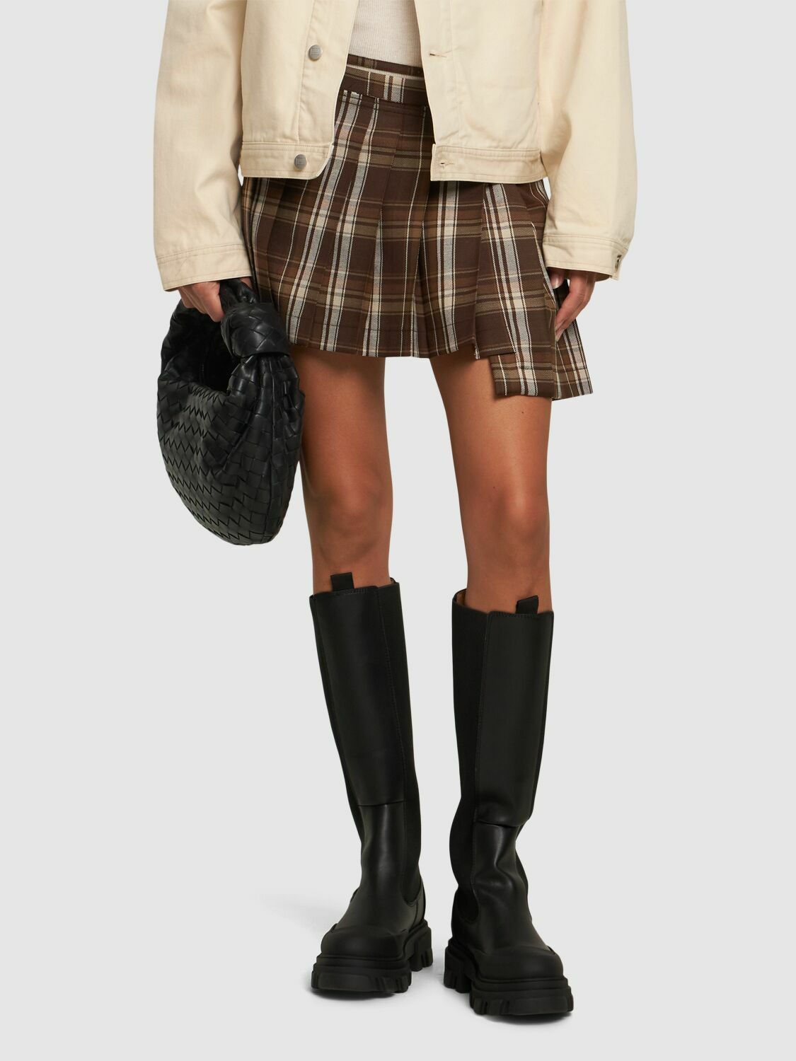 GANNI 50mm Leather Tall Boots GANNI GANNI 50mm Leather Tall Boots GANNI
