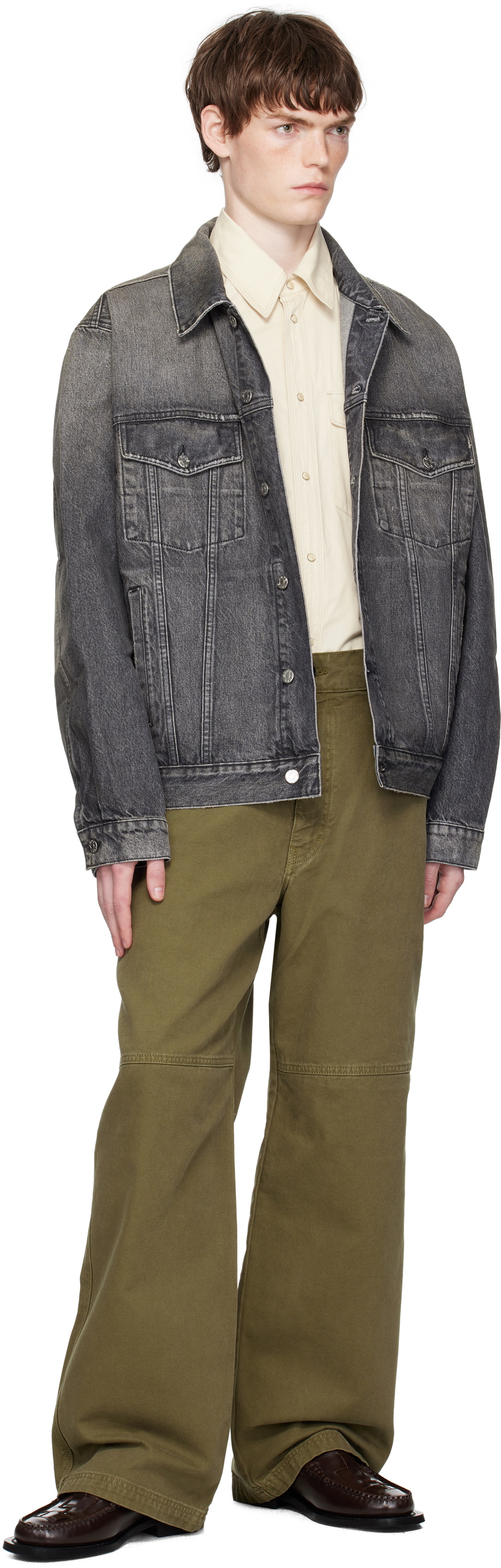 HOPE Gray Boxy Denim Jacket