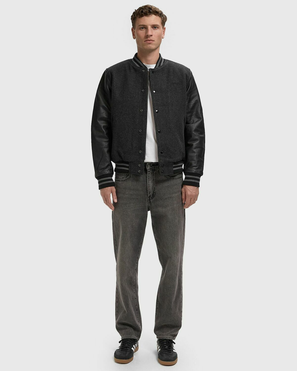 Schott NYC LC8705X JACKET Black Mens Bomber Jacket
