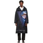Undercover Black Valentino Edition V Face UFO Print Coat
