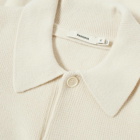 Pangaia Recycled Cashmere Polo Sweater in Ecru Ivory