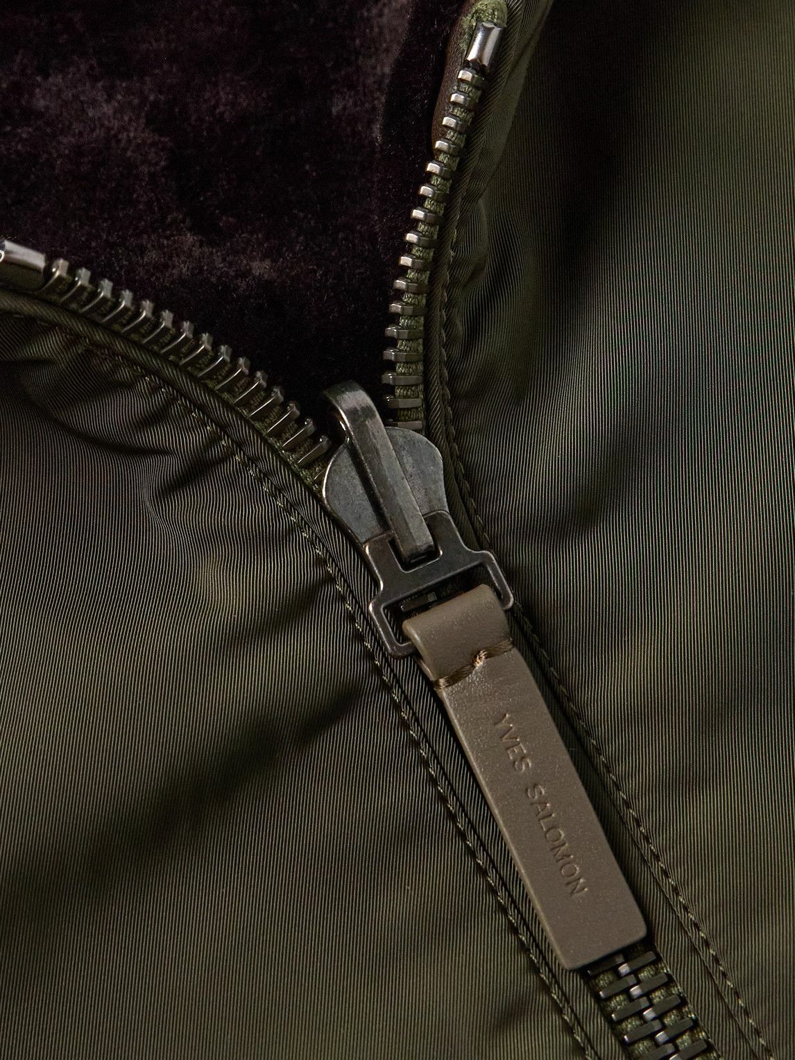 Yves Salomon - Reversible Shell and Shearling Bomber Jacket - Green