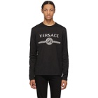 Versace Black Medusa Logo Long Sleeve T-Shirt