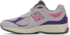 New Balance Gray 2002R Low-Top Sneakers