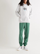Nike - Tapered Logo-Embroidered Recycled Tech-Jersey Sweatpants - Green