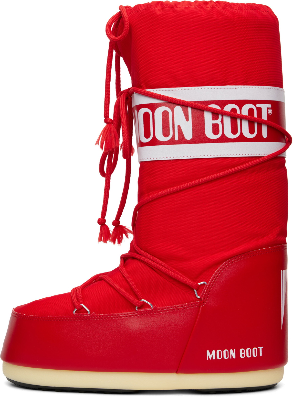 Moon Boot Red Icon Nylon Boots