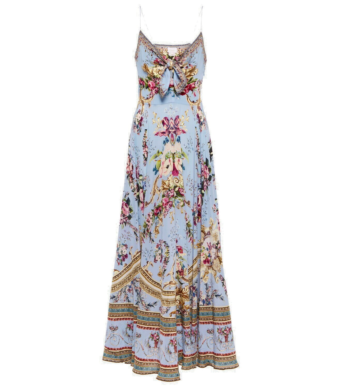 Camilladress V Neck Backless Sequin Detailed Cami Maxi Dress