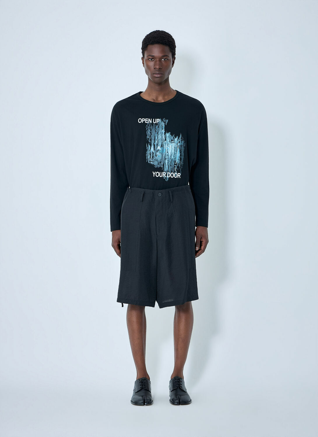Yohji Yamamoto Drawstring Hem Shorts