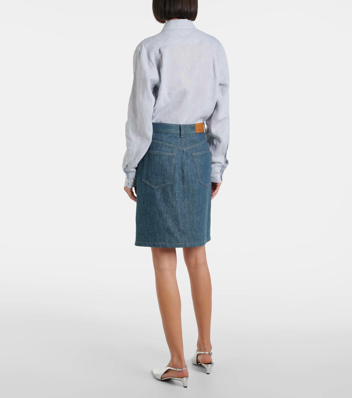 Loro Piana Joanne denim miniskirt