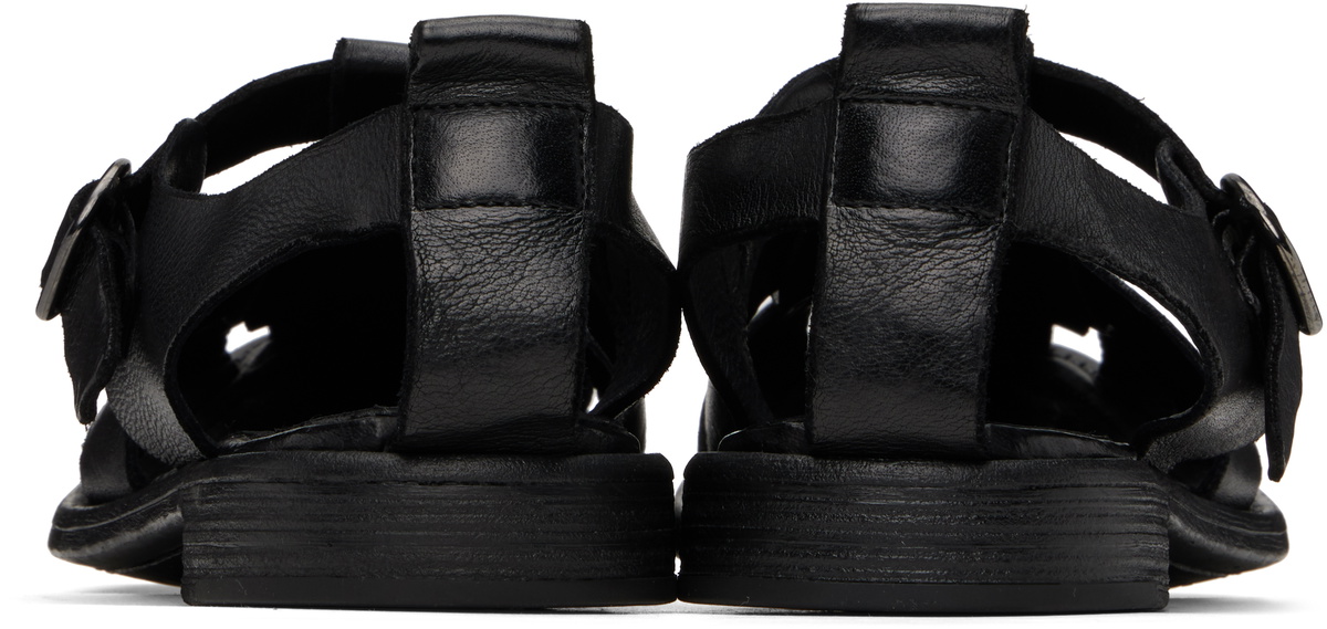 Officine Creative Black Chronicle 145 Sandals