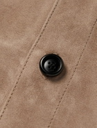 AMI PARIS - Suede Overshirt - Neutrals