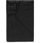 Loewe - Puzzle Logo-Embossed Leather Bifold Cardholder - Black